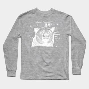 Spirit animal - bear white Long Sleeve T-Shirt